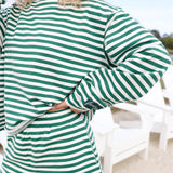 Fancy Striped Shorts - Green/White