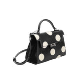Maisel Polka Dot Top Handle Bag - Black