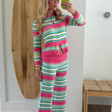 Double-Zip Knit Jacket - Nantucket Stripe