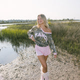 Fancy V-Neck Long Sleeve - Camo (PREORDER)