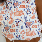 Game Day Mini Skirt Set- Purple/Orange