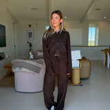 Lilly Knit Hoodie - Brown