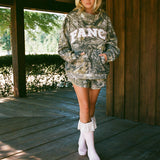 Fancy Oversized Fleece PocketCloud Mockneck - Camo (PREORDER)
