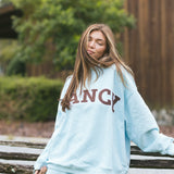 Fancy Oversized Fleece Mockneck - Glacier