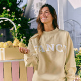 Oversized Terry Classic Mockneck - Dusty Yellow
