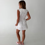 Addison Eyelet Mini Dress - White