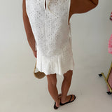 Ember Eyelet Twill Set - White