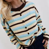 Demi Striped Cardigan - Multi