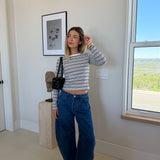 Ava Striped Long Sleeve - Grey Multi