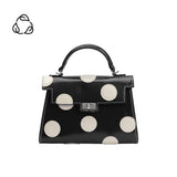 Maisel Polka Dot Top Handle Bag - Black