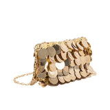 Gillie Leather Crossbody Bag - Gold