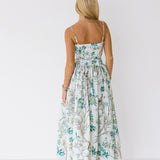 Serena Basque Dress - Light Blue