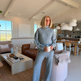 Cable Cozy Matching Set - Grey