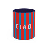 Ciao Accent Coffee Mug: Navy / 11oz