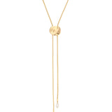 Liquid Luxe Bolo Necklace: 18k Gold Plated