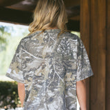 Fancy Oversized Embroidered Tee - Camo (PREORDER)