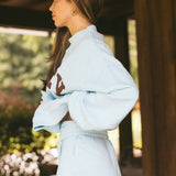 Fancy Oversized Fleece Mockneck - Glacier