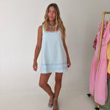 Manning Swing Mini Dress - Baby Blue