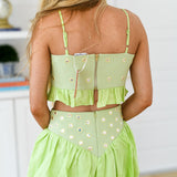 Jasmine Skirt Set - Lime Green