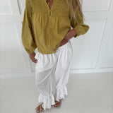 Addie Smocked Top - Pistachio