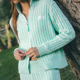 Double-Zip Knit Jacket - Robin