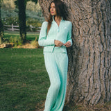 Double-Zip Knit Jacket - Robin