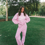 Oversized Terry Varsity Mockneck - Tulip