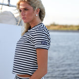 Striped Short Sleeve Top