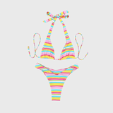 South Beach Stripes Bikini Swim Set