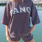 Towel Terry Short Sleeve Classic Mockneck