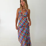 Hanna Halter Maxi Dress - Romantic Peony