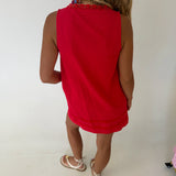 Hannah Swing Mini Dress - Red