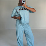 Fancy Button Pants - Glacier