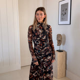 Joslyn Maxi Dress - Brown/Black