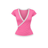 Short Sleeve Wrap Top
