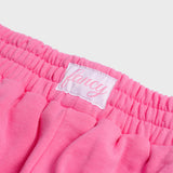 Cuffed Leg Fleece Sweatpants - Vice Pink