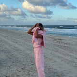 Fancy Fleece Lined Sweatpants - Pink Camo