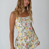 Gabi Bubble Hem Shorts - Floral Print