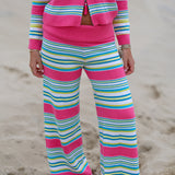 Foldover Knit Pant - Nantucket Stripe