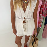 Rosie Lace Detail Set - White