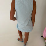 Manning Swing Mini Dress - Baby Blue