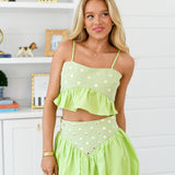 Jasmine Skirt Set - Lime Green