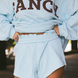 Fancy Oversized Fleece Mockneck - Glacier