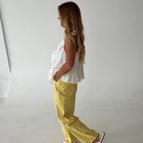 Ken Ruffled Top - Ivory