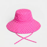 Bucket Hat - Pink Polka Dot