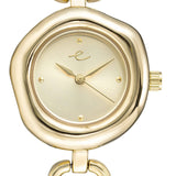 Open Circle Bracelet Watch in Gold