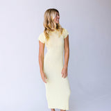Jodi Midi Dress - Butter Yellow