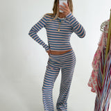 Simone Striped Top - Blue/Multi