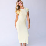 Jodi Midi Dress - Butter Yellow