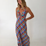 Hanna Halter Maxi Dress - Romantic Peony